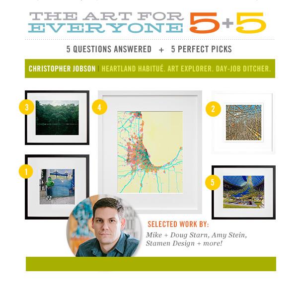 5+5: Christopher Jobson. Heartland Habitué. Art Explorer. Day-job Ditcher.