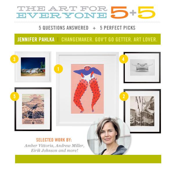 5+5: Jennifer Pahlka. Changemaker. Gov't Go Getter. Art Lover.