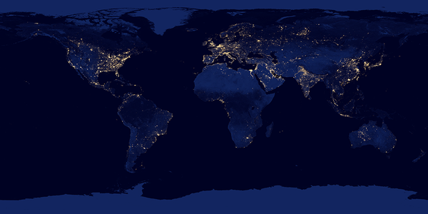 New! Earth Art for Earth Day: City Lights Worldwide