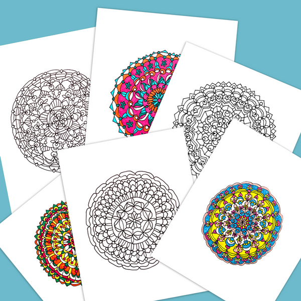 Color us calmed! Free coloring pages to clear your mind