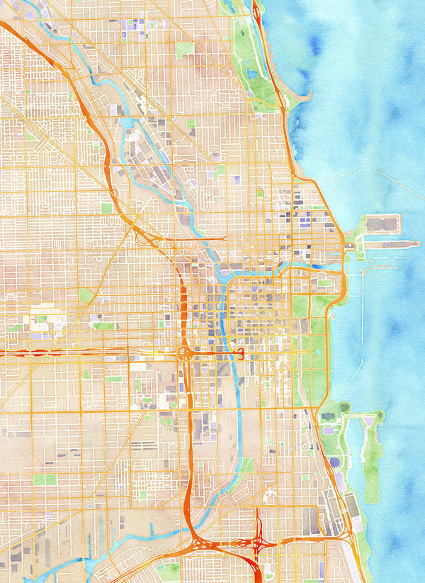 Watercolor Chicago