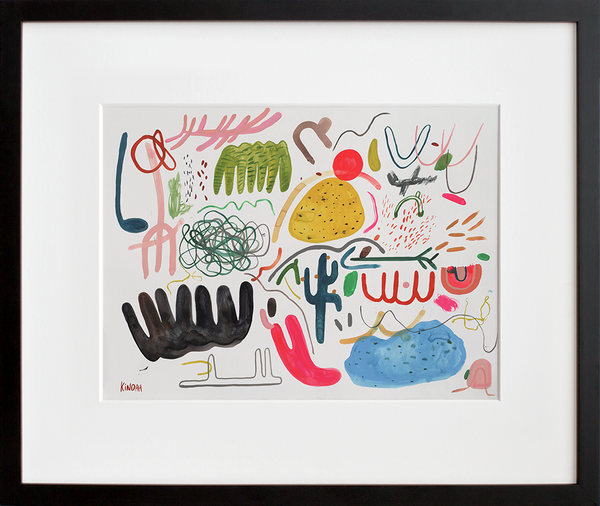 Kindah Khalidy's Untitled (a) in black frame