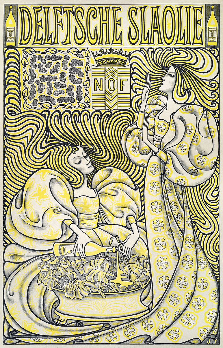 アートポスター オロフ・ノルダル エキシビジョンポスター Jan Toorop's Poster for Delft Salad Oil | 20x200