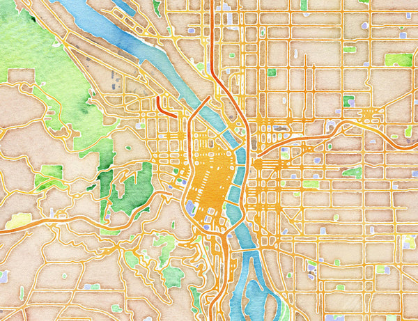 Watercolor Portland