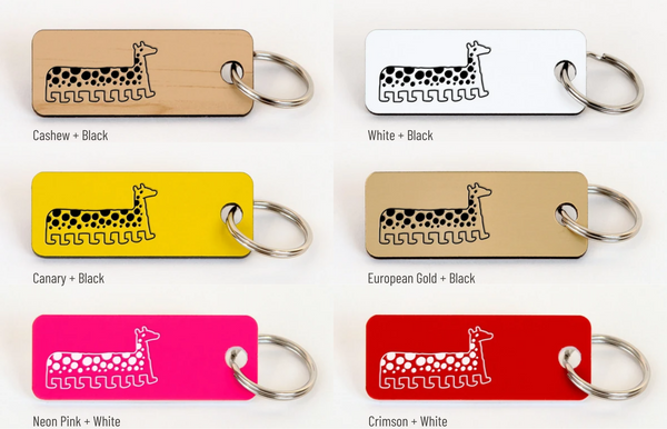 Short Neck Giraffe Keytag - Jason Polan