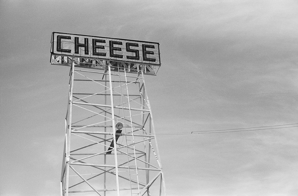 Signs on U.S. 41, Kenosha County, Wisconsin (Cheese)