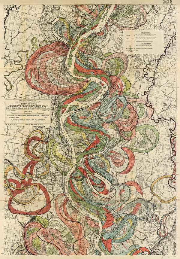 Plate 22, Sheet 10, Ancient Courses Mississippi River Meander Belt