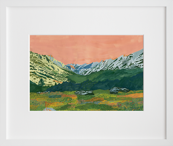 Alpine Glow in the Valley
