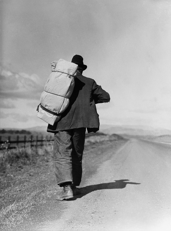 Migrant Worker on California Highway