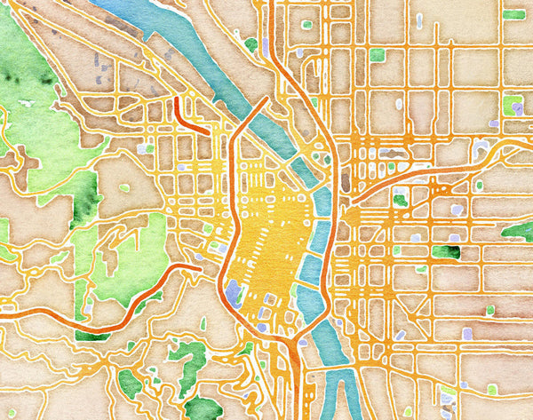 Watercolor Portland
