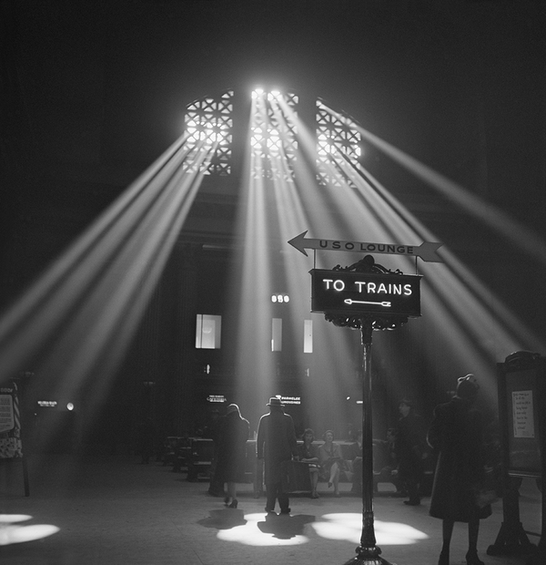 Chicago, Illinois. In the waiting room of the Union Station