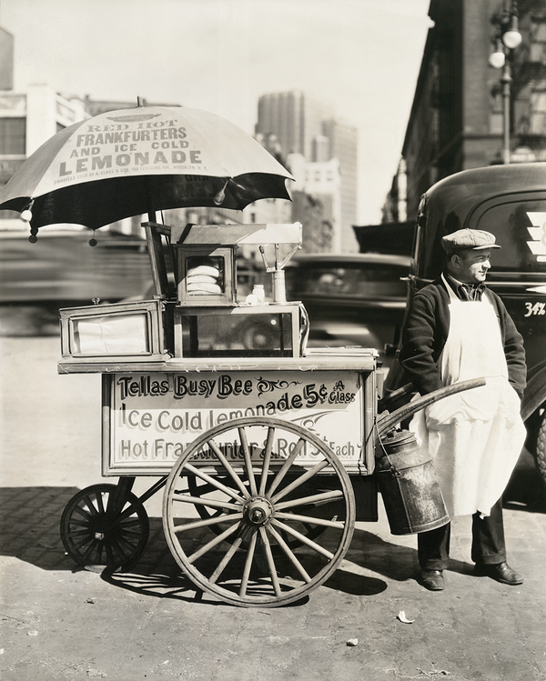 Hot Dog Stand, West St. and North Moore, Manhattan