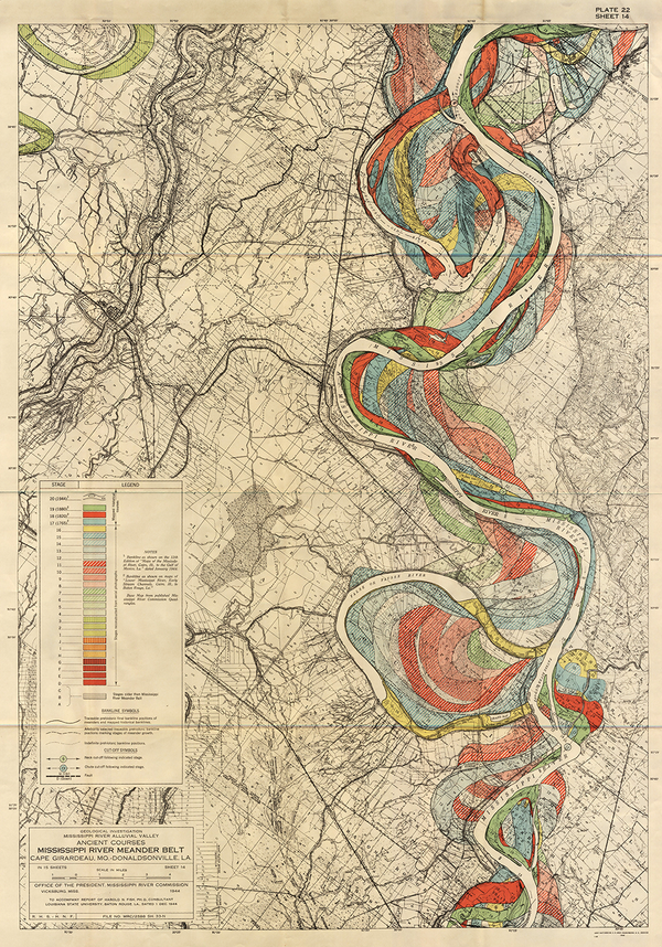 Plate 22, Sheet 14, Ancient Courses Mississippi River Meander Belt