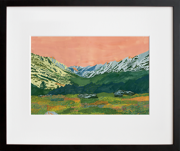Alpine Glow in the Valley