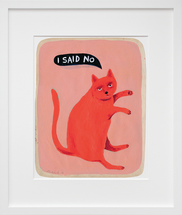 I said no by Martha Rich in white frame