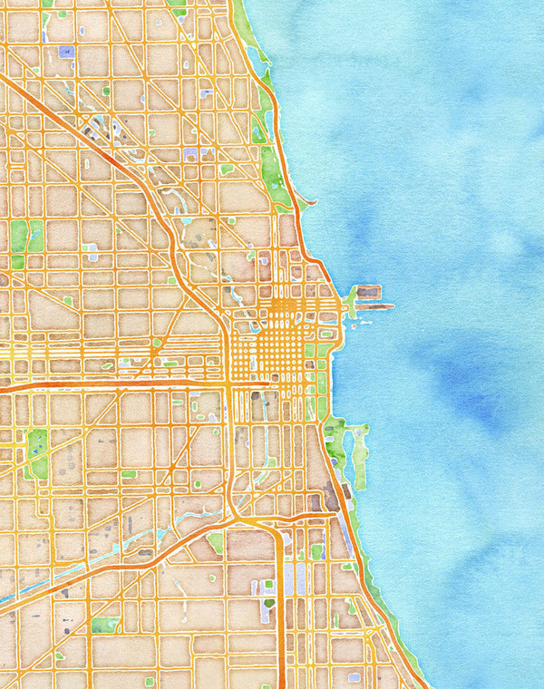 Watercolor Chicago