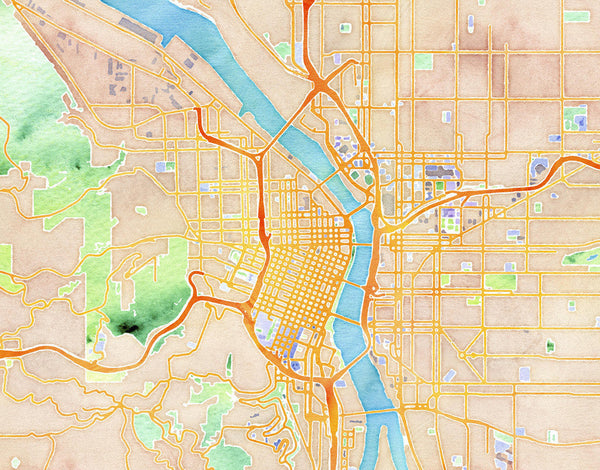 Watercolor Portland