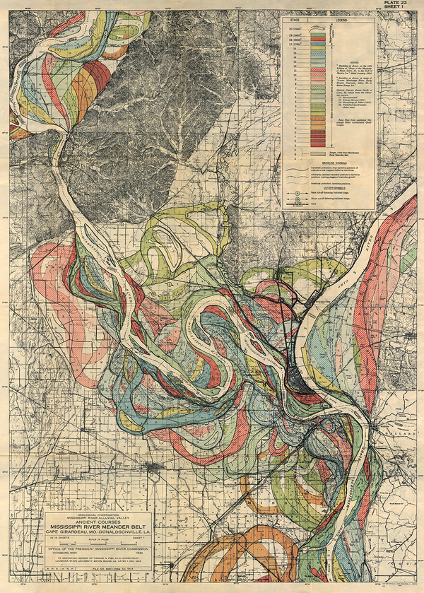 Plate 22, Sheet 1, Ancient Courses Mississippi River Meander Belt