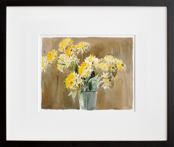 Vase with Yellow Flowers