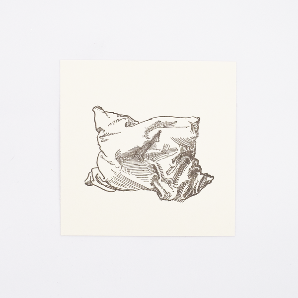 Single Pillow Studies Letterpress by Albrecht Dürer