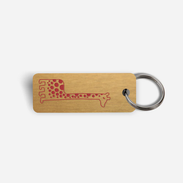 Long Neck Giraffe Keytag - Jason Polan