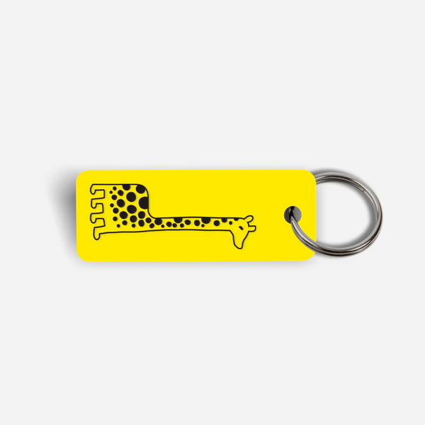 Long Neck Giraffe Keytag - Jason Polan