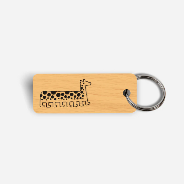 Short Neck Giraffe Keytag - Jason Polan