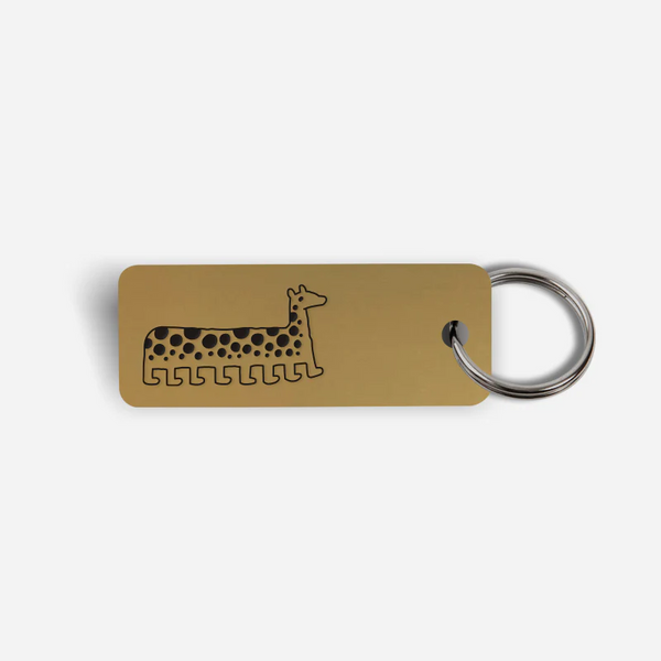 Short Neck Giraffe Keytag - Jason Polan