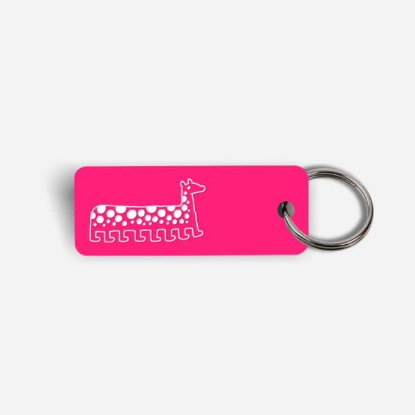Short Neck Giraffe Keytag - Jason Polan