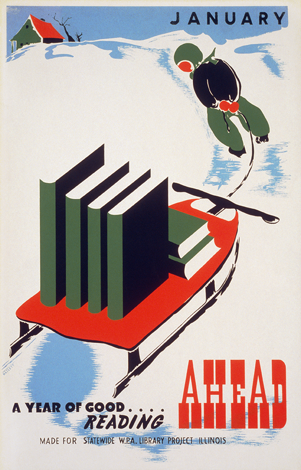 This vintage design cosigns cozy winter reading