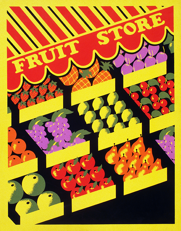 This “Fruit Store” serves a bright vintage bounty.
