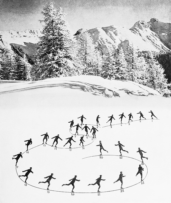 A vintage figure skating demo full of B+W mountain beauty