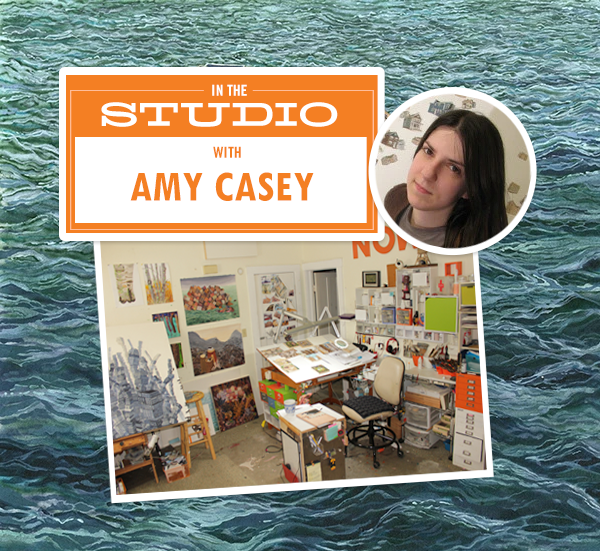 Amy Casey’s art studio cashes in on nooks + crannies.