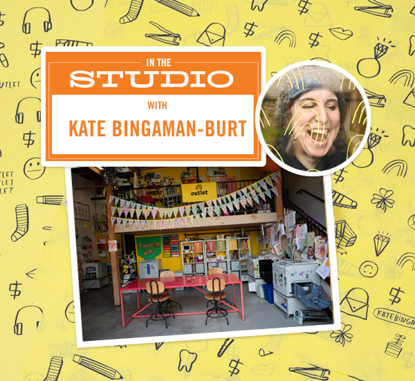 Studio tour! Zine queen Bingaman-Burt's colorful community space