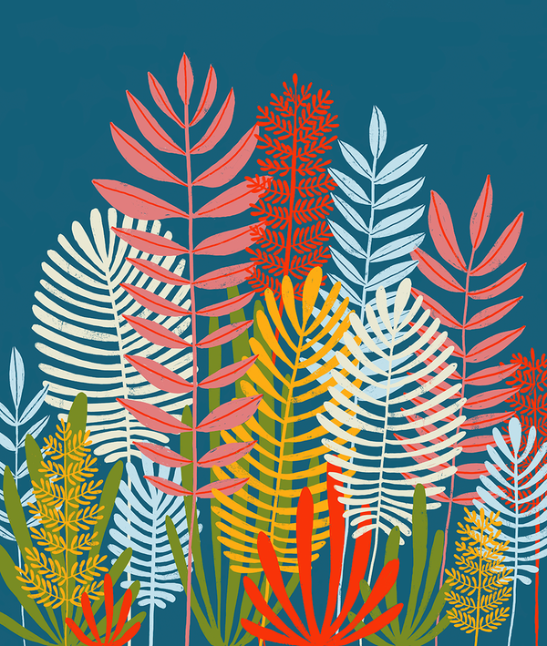 New! The layered loveliness of Lisa Congdon’s fantastical ferns.