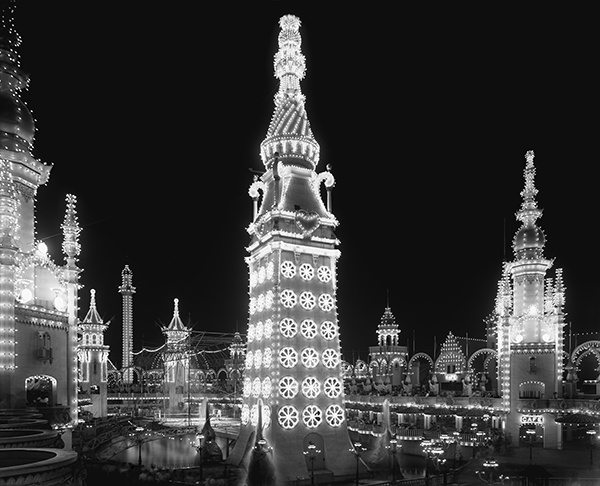 Festive, fairytale lights illuminate “Luna Park at Night."