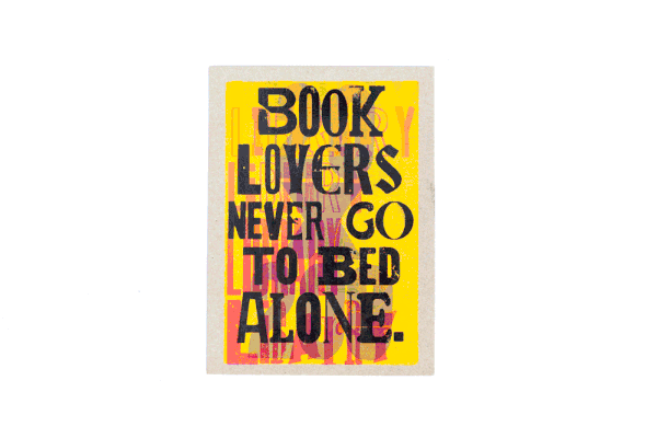 Giving Tuesday! A $10 Library Lover's Letterpress Print
