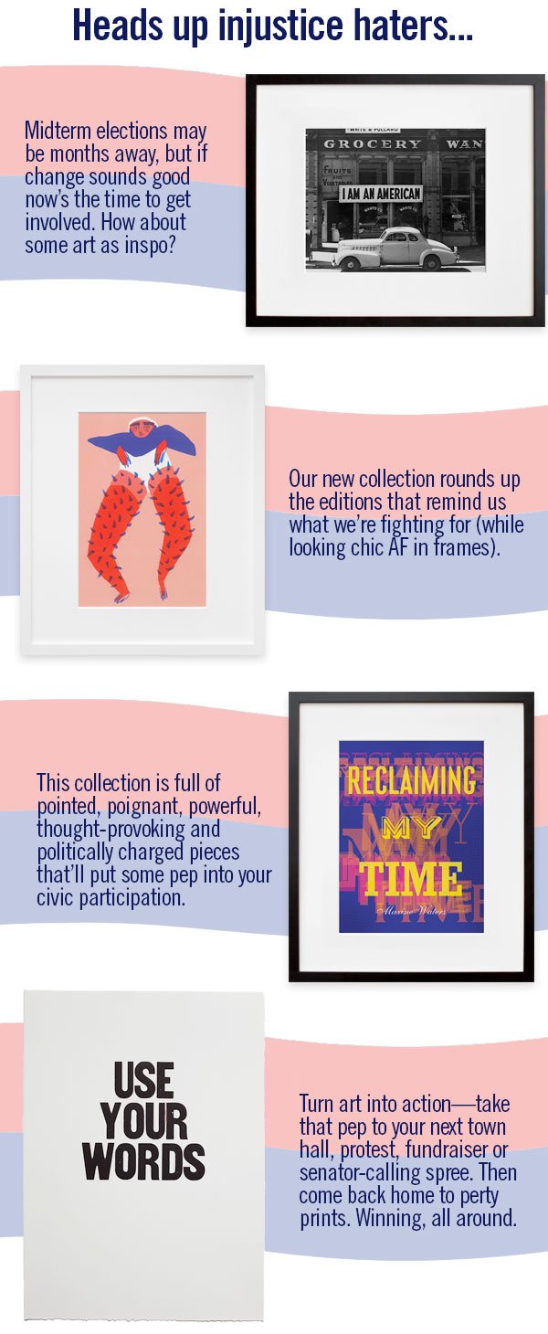 Art to action: whip up your inner activist with these editions