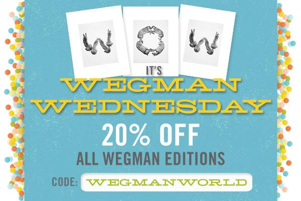 24 Hrs of Puppy Love: 20% Off All Wegman Editions