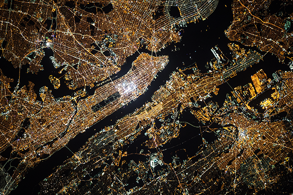 New Astronaut Art! The Lights Of New York City