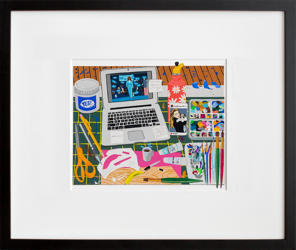 Mental Load in a black frame