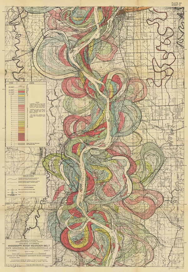 Plate 22, Sheet 9, Ancient Courses Mississippi River Meander Belt