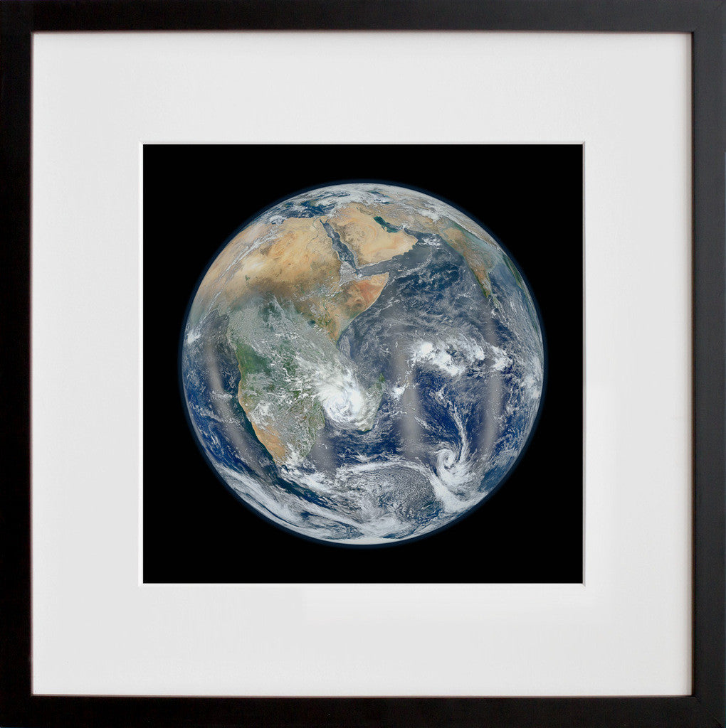 Blue Marble (Eastern Hemisphere) in a black frame