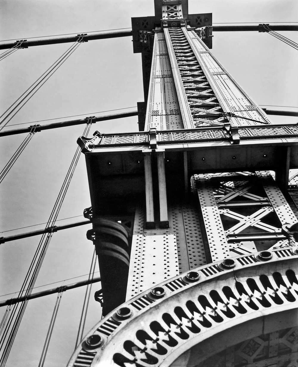 Berenice Abbott's Manhattan Bridge, Looking Up