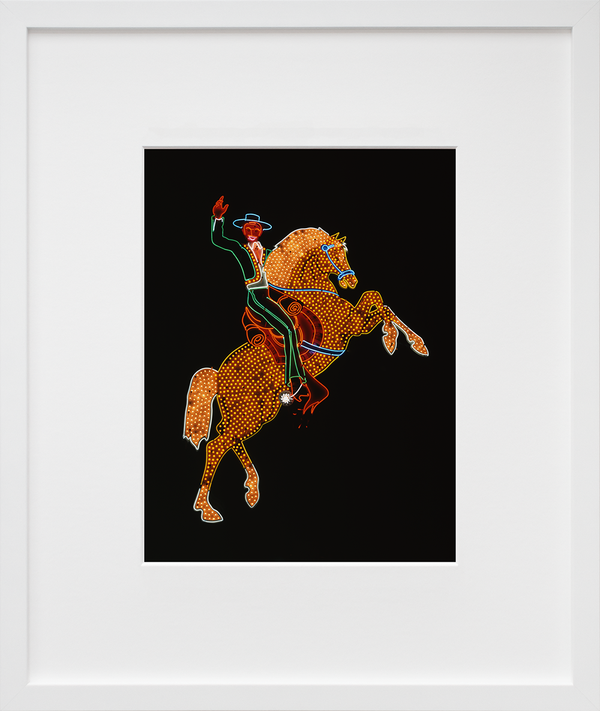 Load image into Gallery viewer, Hacienda Horse and Rider, historic neon sign, Las Vegas, Nevada
