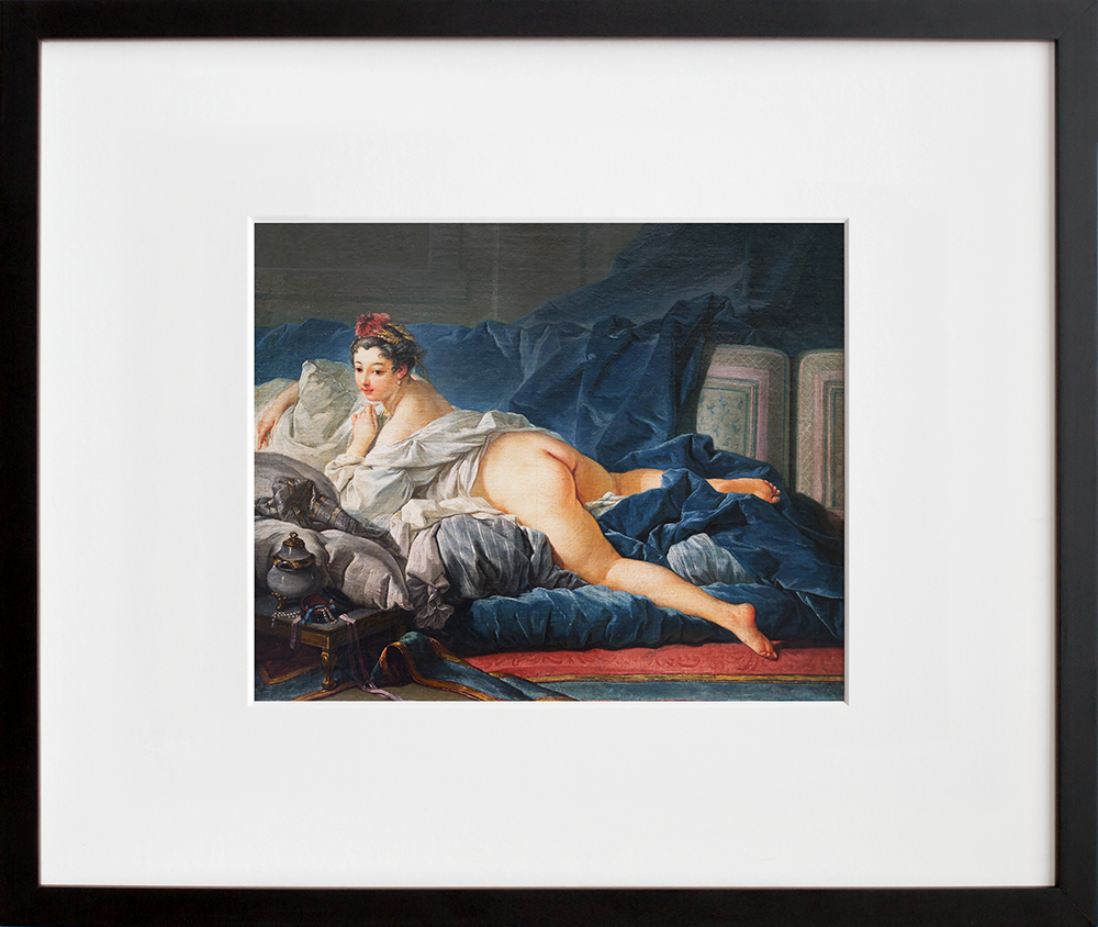 L'Odalisque in a black frame