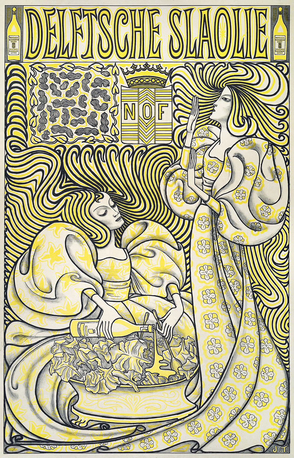 Jan Toorop's Poster for Delft Salad Oil | 20x200
