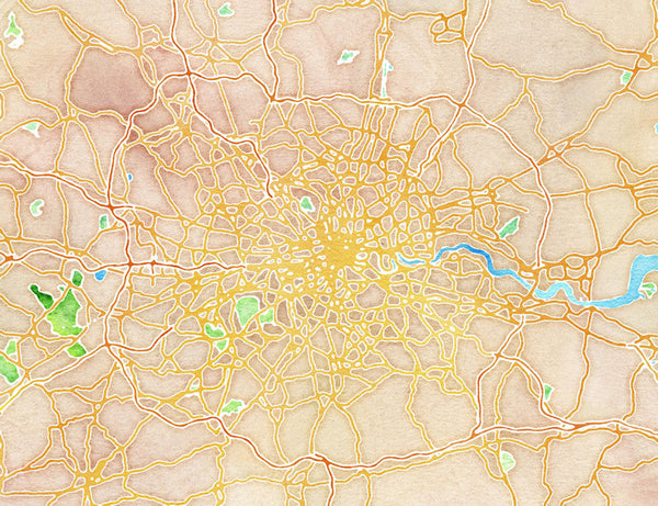 Load image into Gallery viewer, Watercolor London
