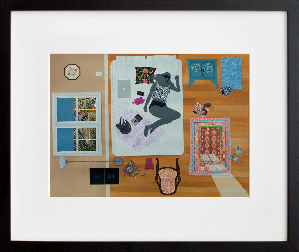 Time in a black frame