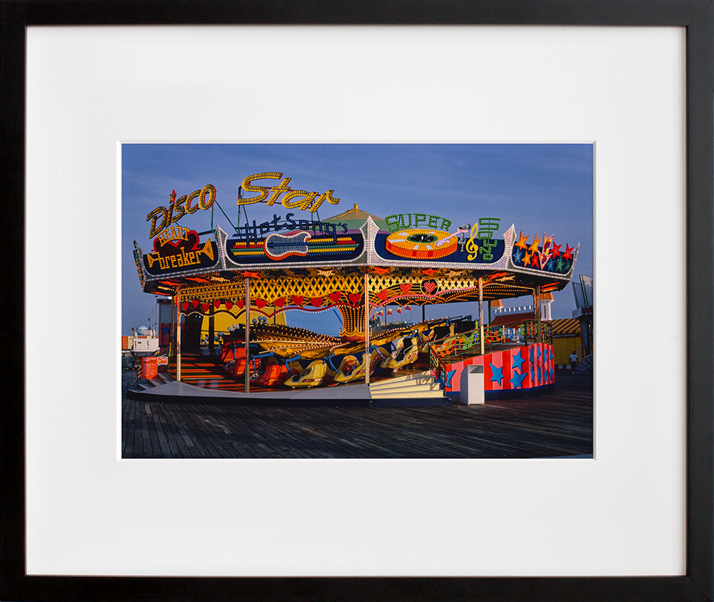 Disco Star in a black frame